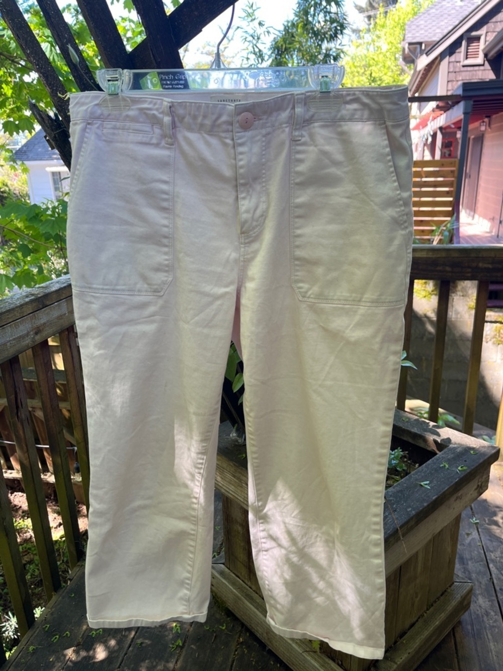 Women’s Light Pink Casual Cotton Pants Sanctuary size 32”